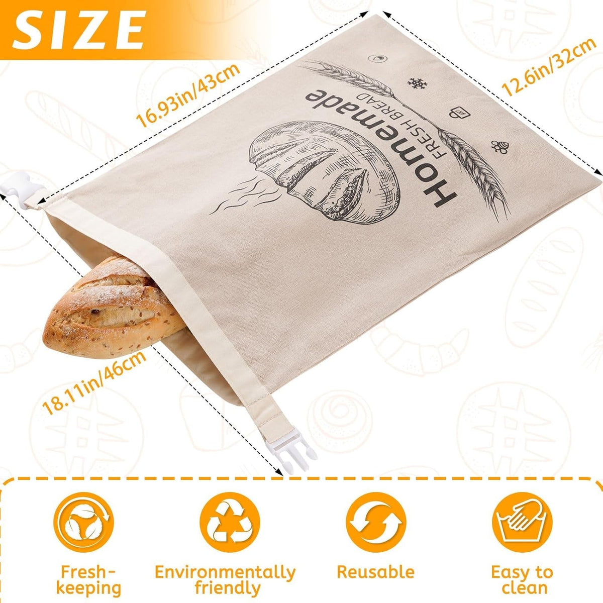 BeeLoafa Beeswax Bread Bag