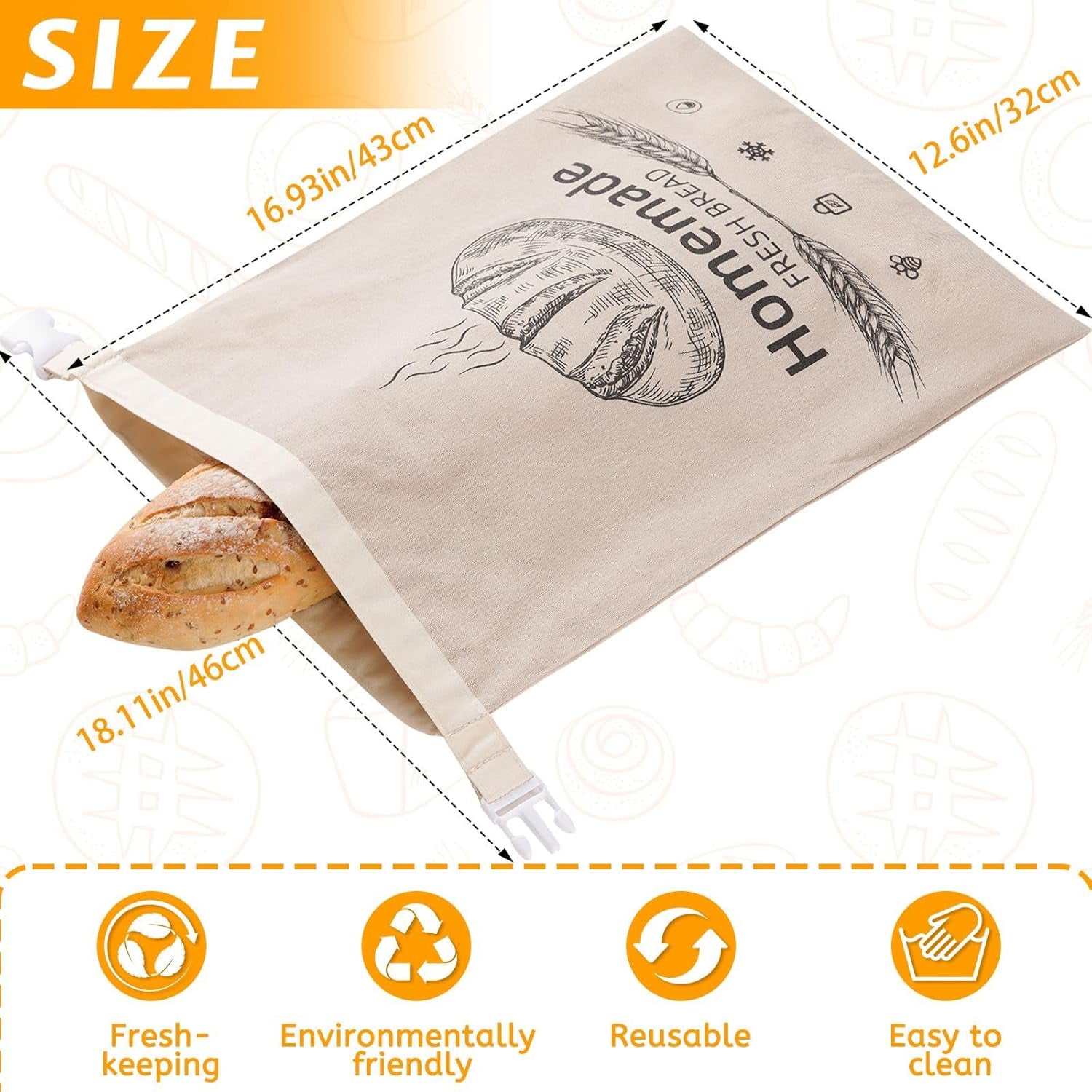 BeeLoafa Reusable Bread Bags
