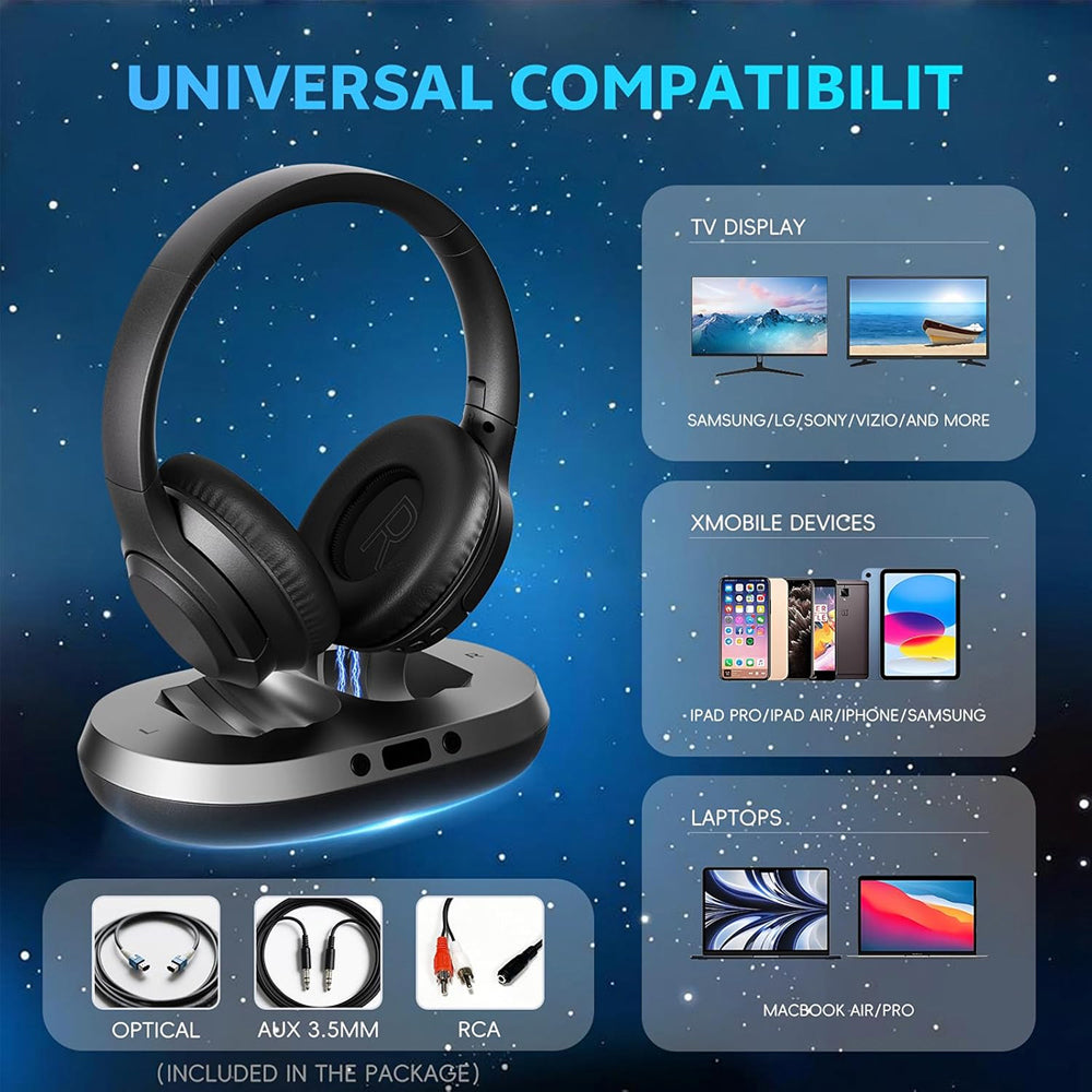 CozeTone V2 TV Headphones For Seniors