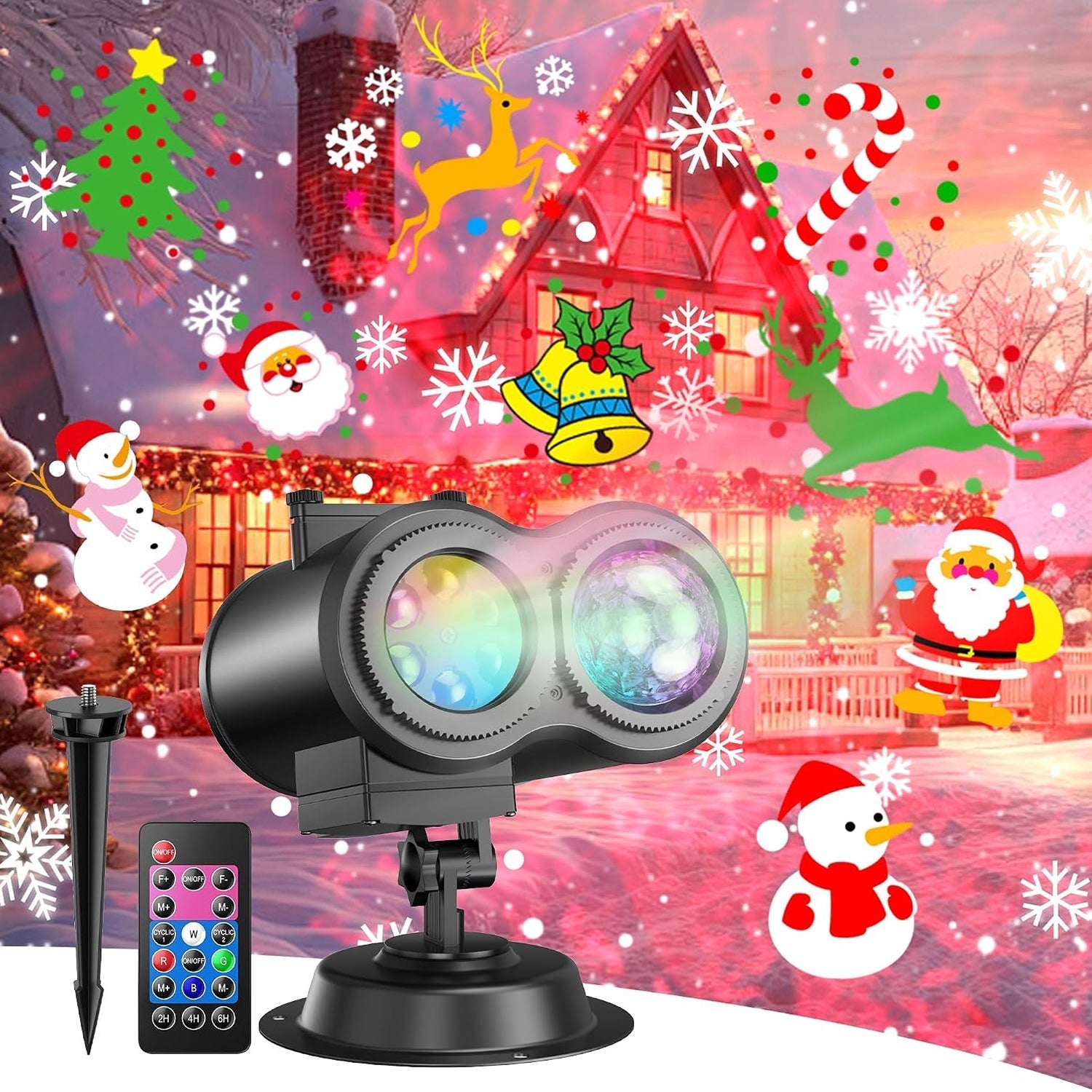 FestZorab Outdoor Christmas Projector