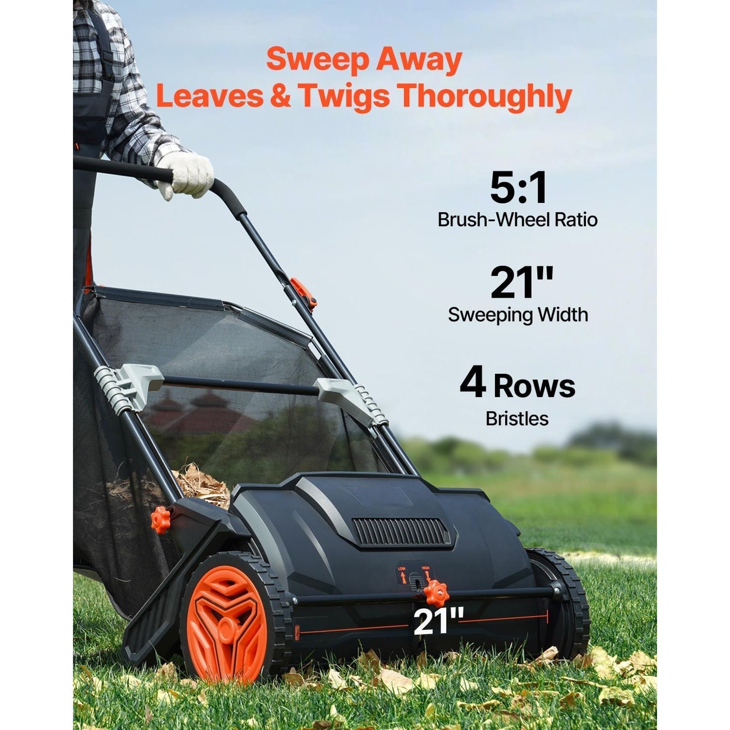 TurfoTidy Walk Behind Lawn Sweeper
