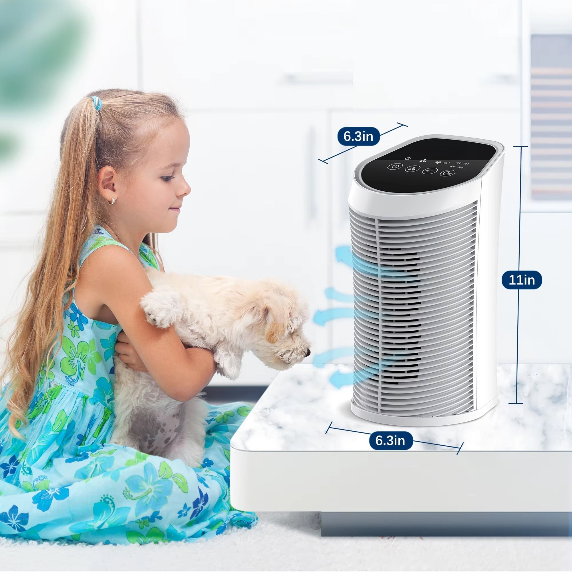 PurixFlow HEPA Air Purifier For Wildfire Smoke