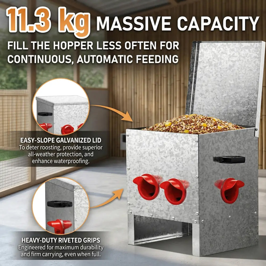 Feedorau No Waste Chicken Feeder
