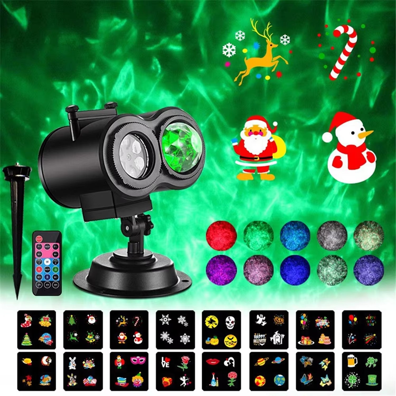 FestZorab Outdoor Christmas Projector