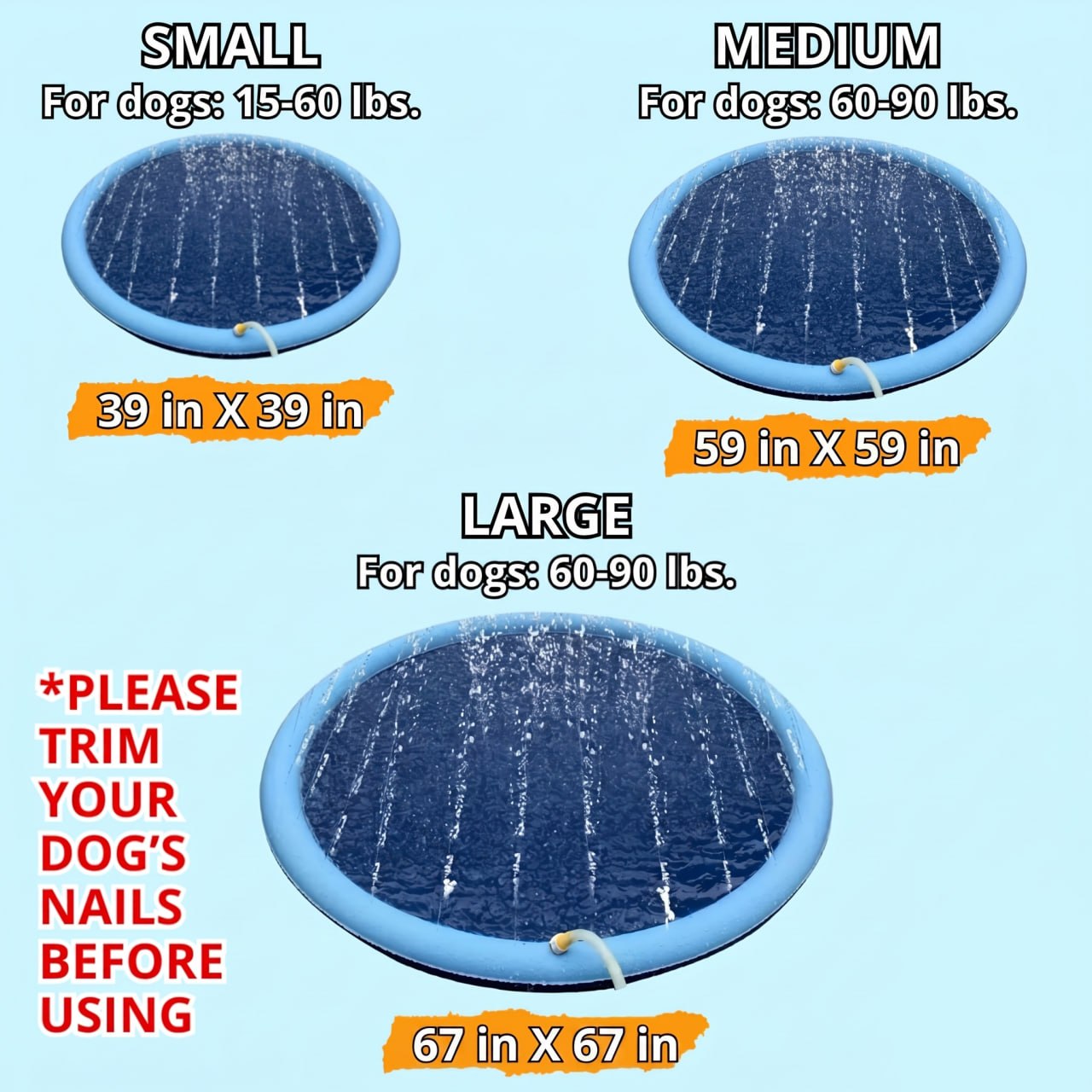 PawWavey Dog Splash Pad