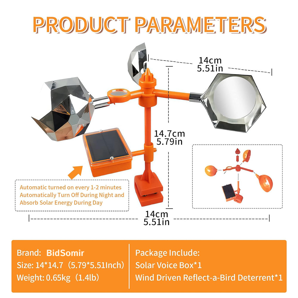 BidSomir Ultrasonic Bird Repeller