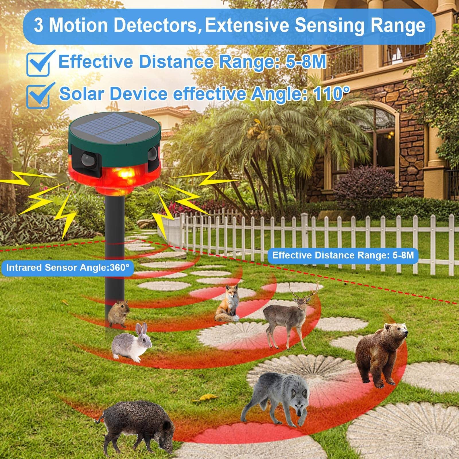 BirdyBane Ultrasonic Bird Repeller