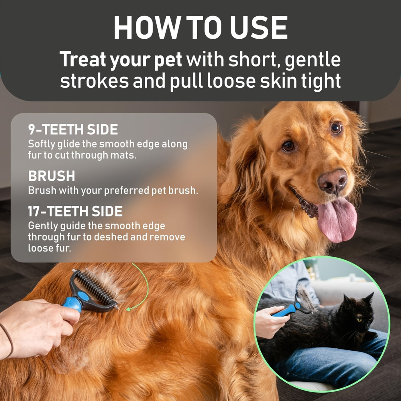 ByKitder Brush For Golden Retriever