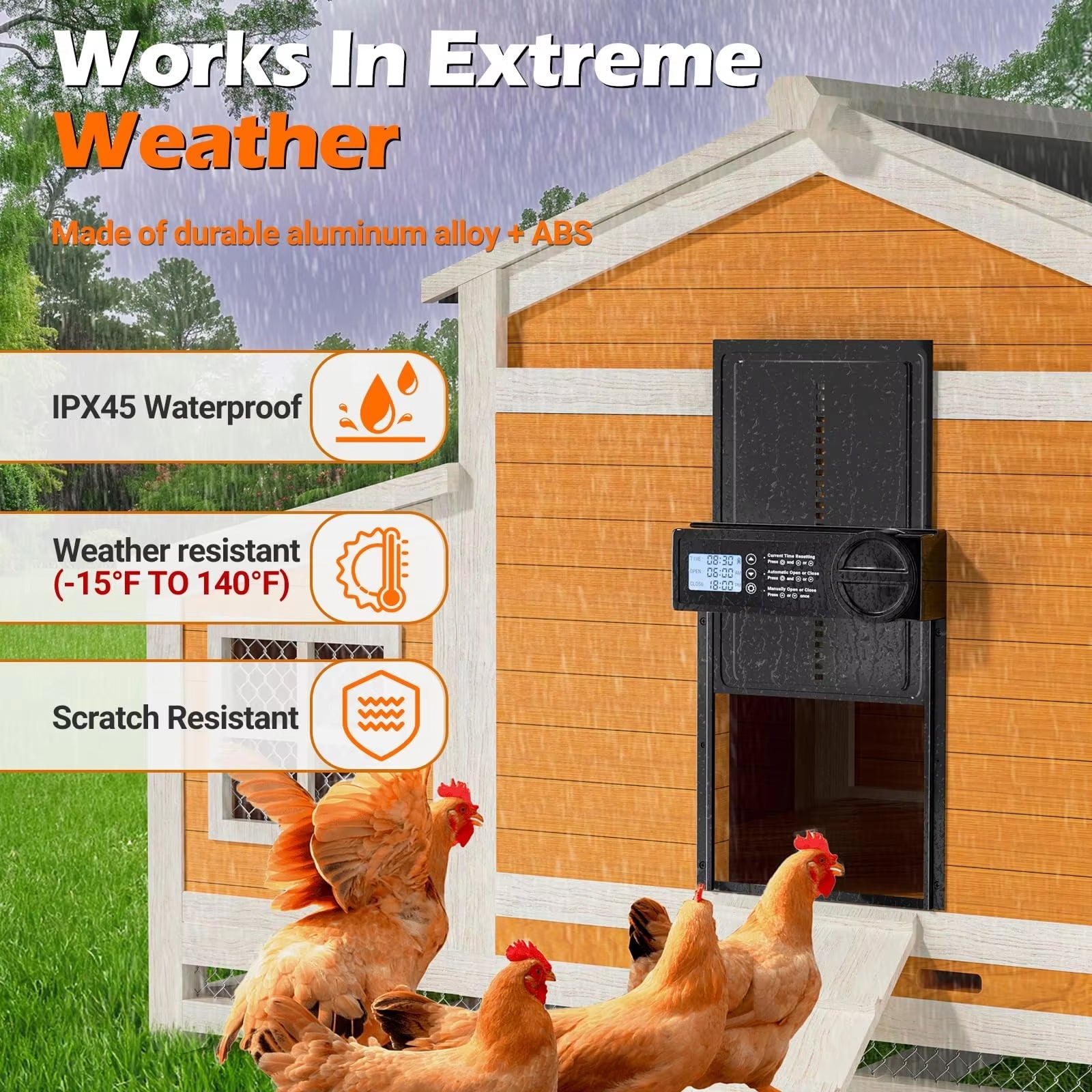 ChicxGate Automatic Chicken Coop Door