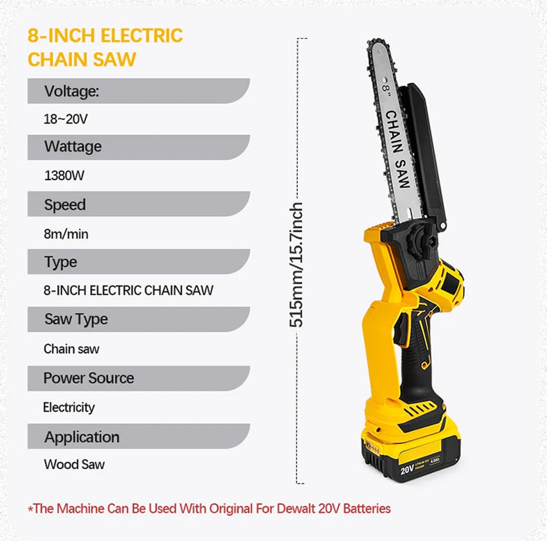 CutBimex Battery Powered Chainsaw