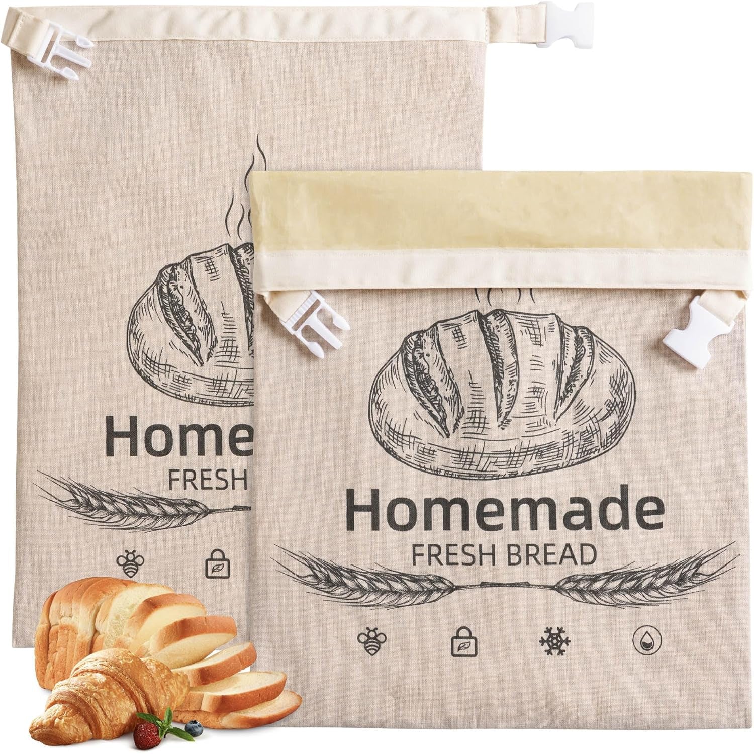 BeeLoafa Reusable Bread Bags