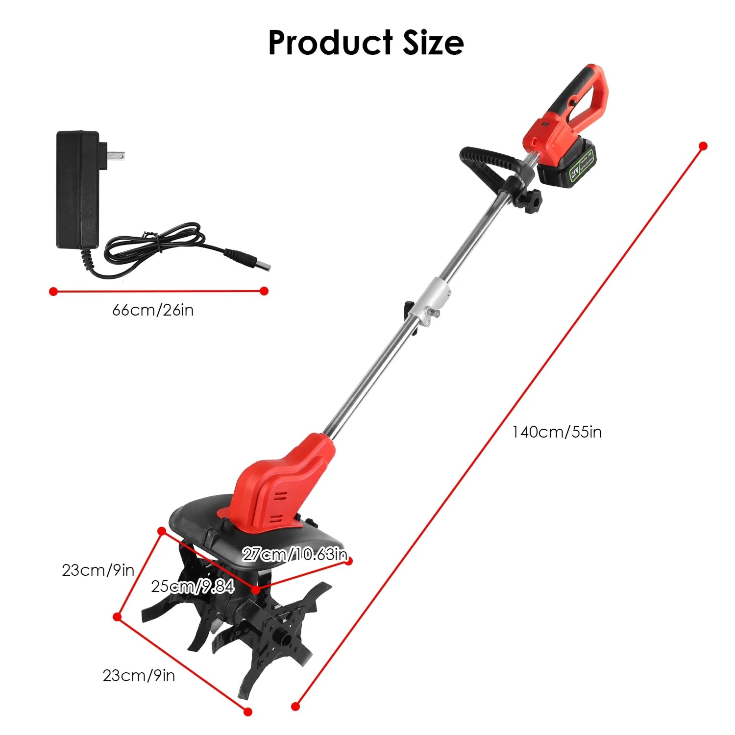 Digrootix Battery Powered Tiller