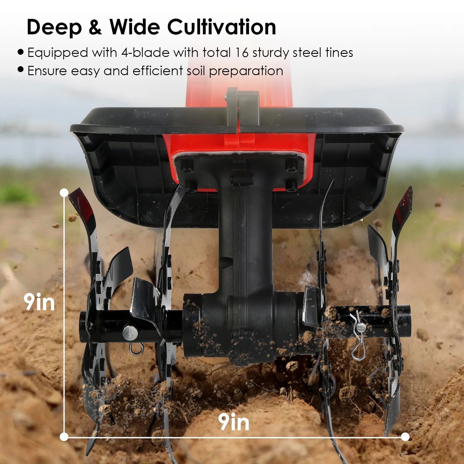 Digrootix Cordless Tiller Cultivator
