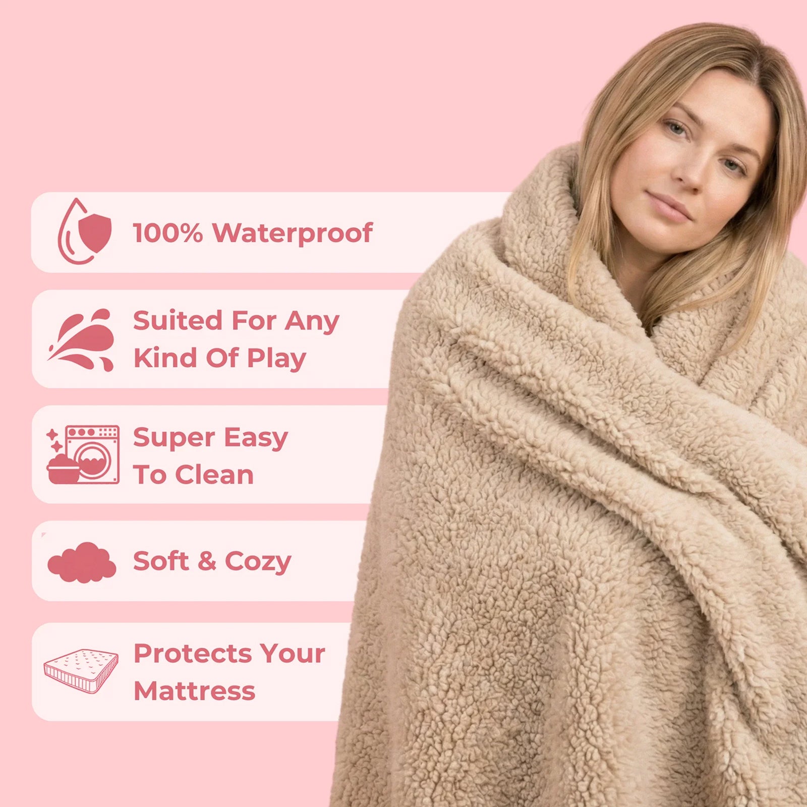 DryNestur Waterproof Blanket for Bed