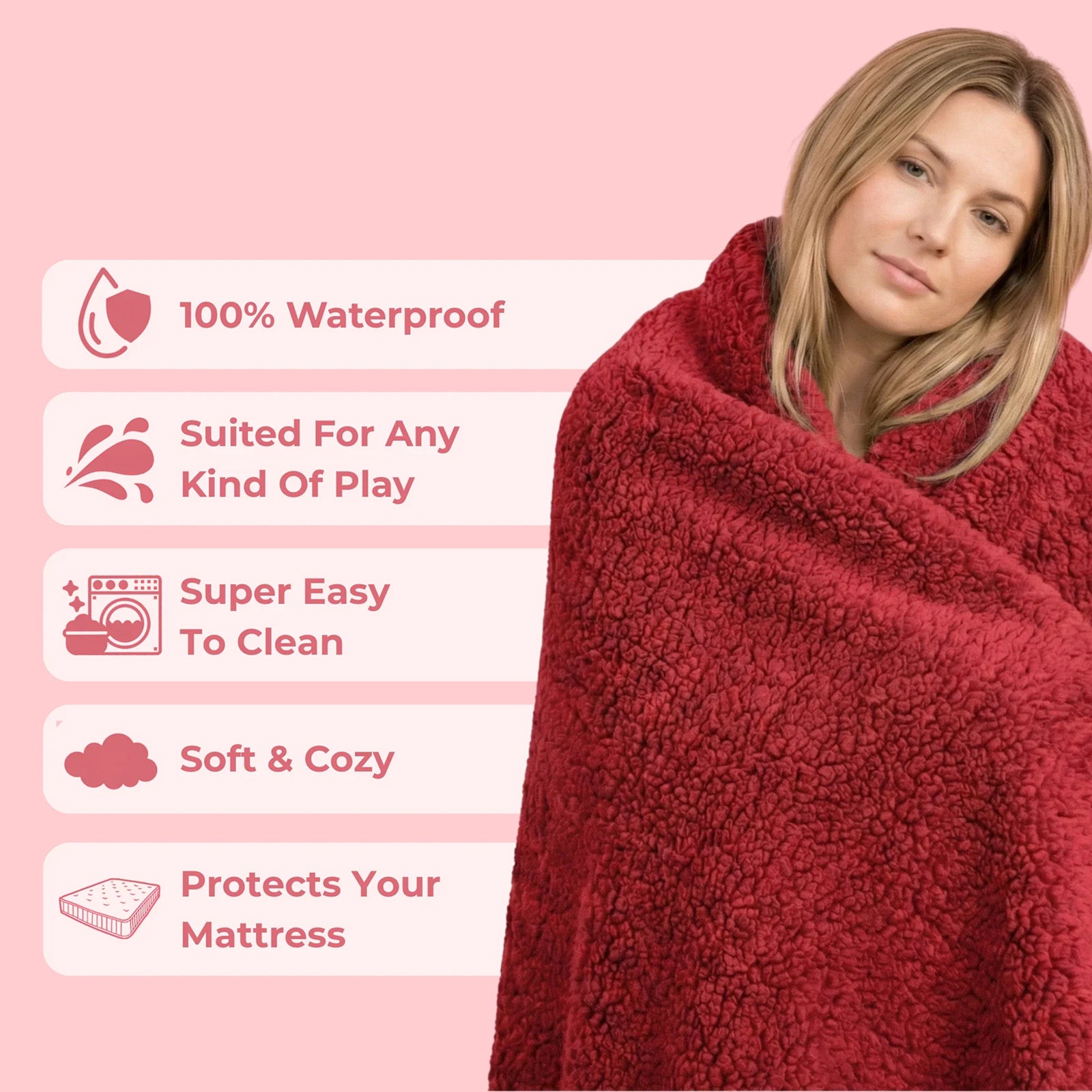 DryNestur Waterproof Blanket for Bed