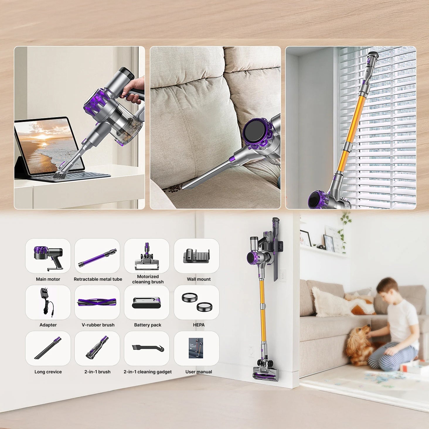 Flexicuum Lightweight Vacuum Cleaner For Elderly