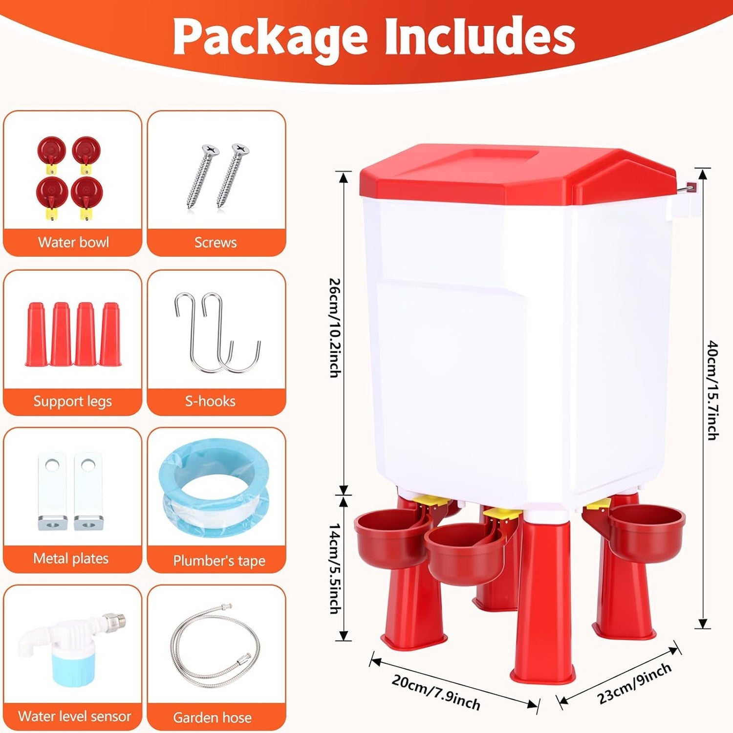 Flochiken Automatic Poultry Waterer