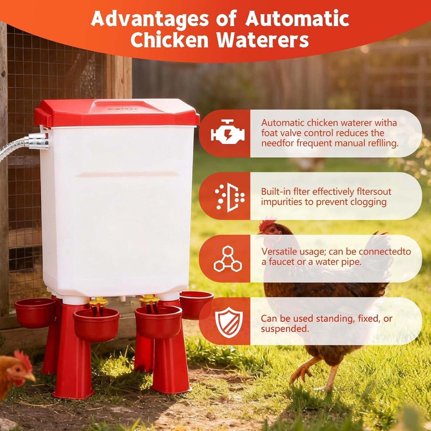 Flochiken Automatic Poultry Waterer