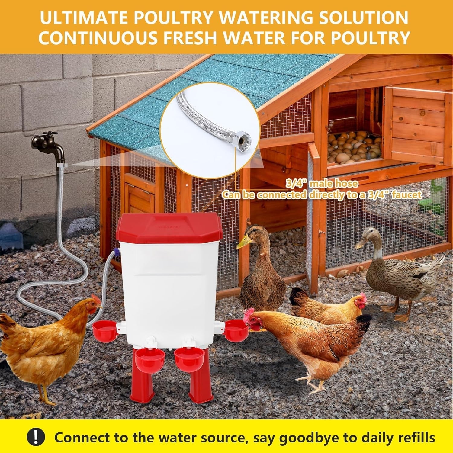 Flochiken Automatic Poultry Waterer