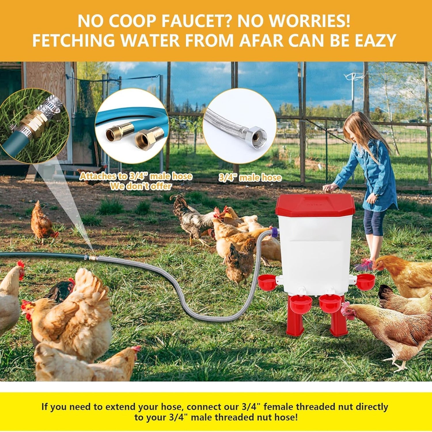 Flochiken Automatic Poultry Waterer