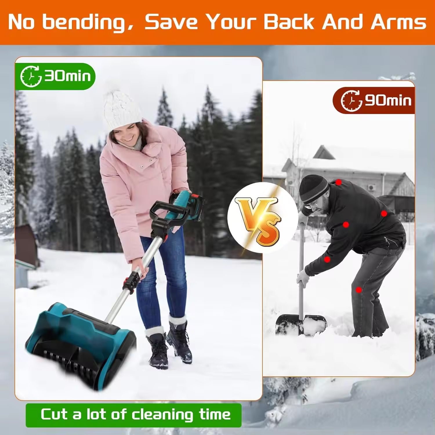 FrostiJet Brushless Snow Shovel