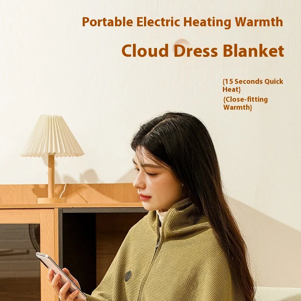 HeatHugy Wearable Heated Blanket
