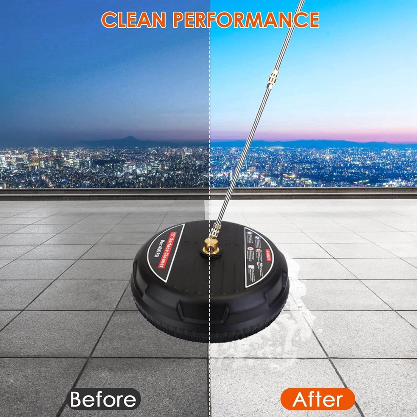 JetiScrub Pressure Washer Surface Cleaner