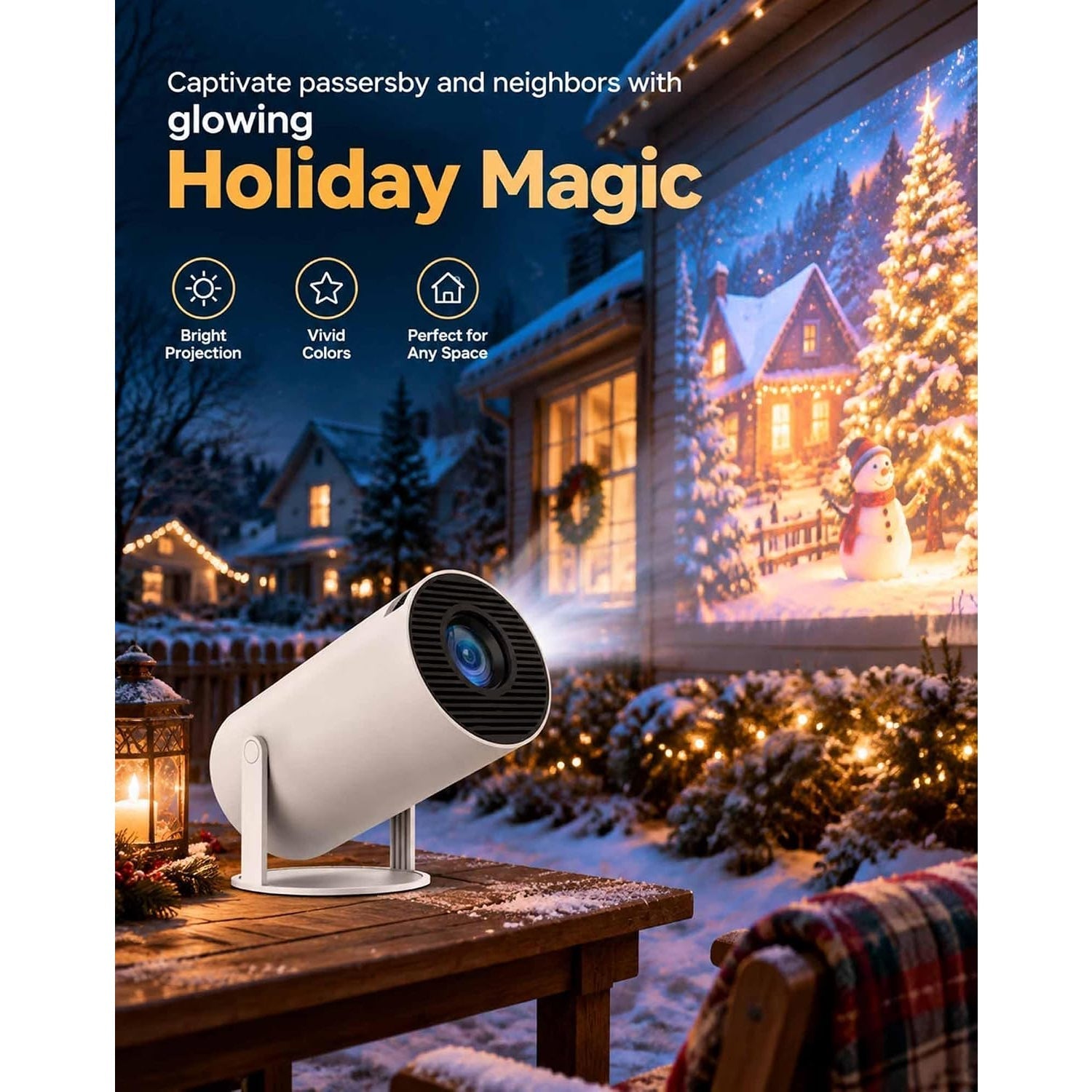 MerryLuxo Christmas Window Projector