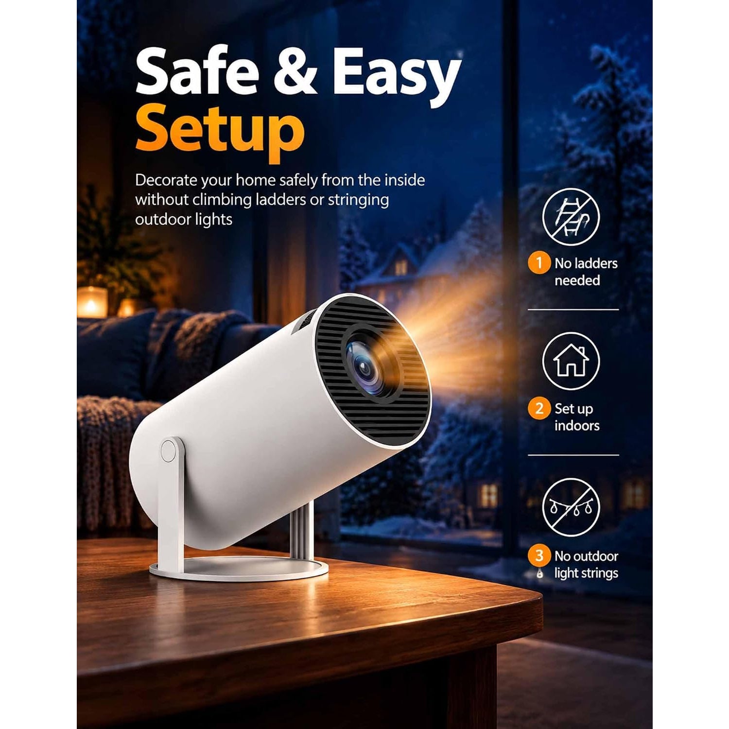 MerryLuxo Christmas Window Projector
