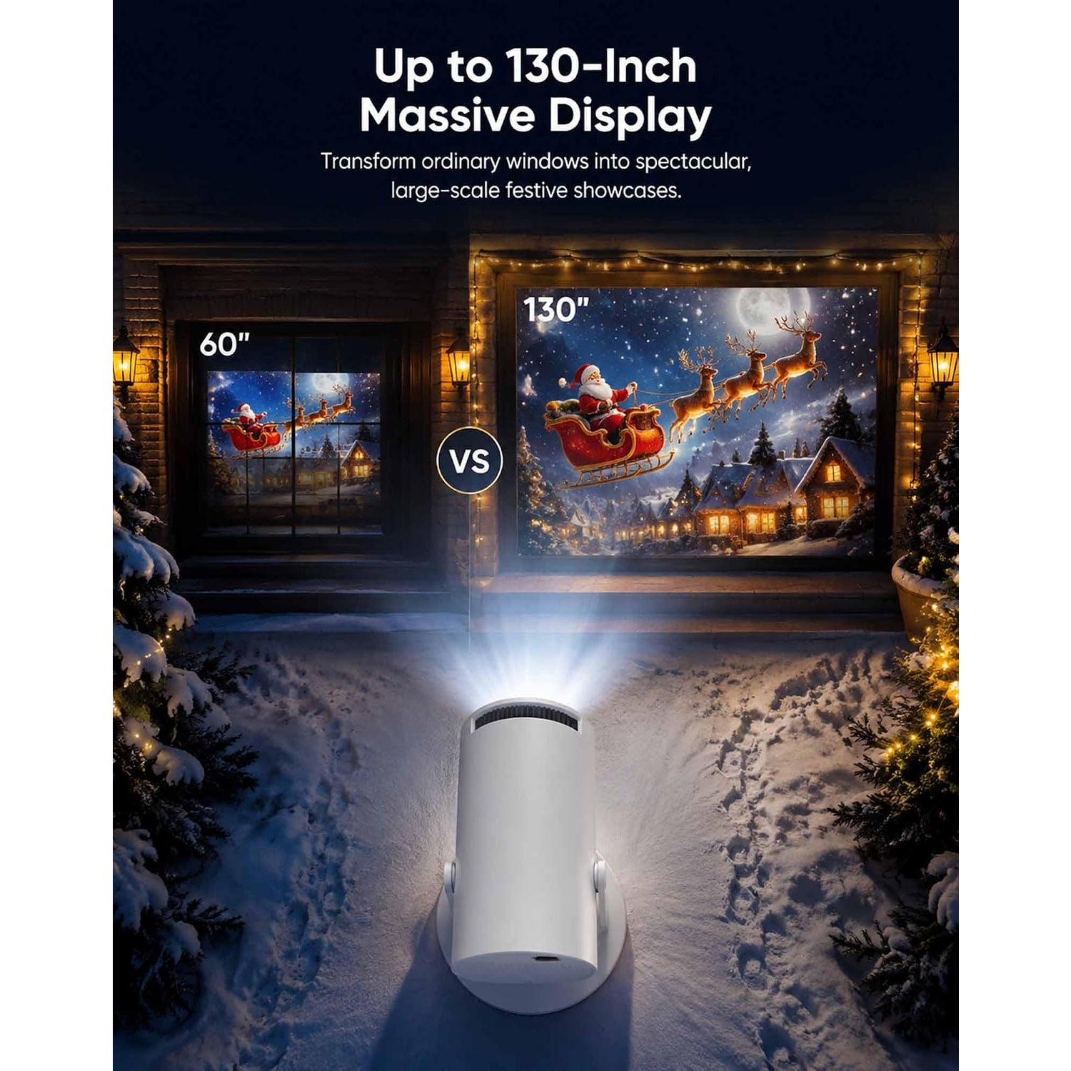 MerryLuxo Christmas Window Projector
