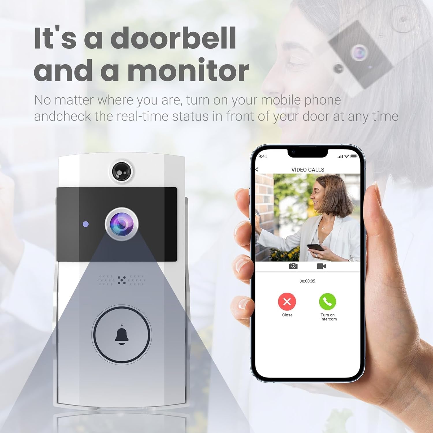 Ringixdo Doorbell Camera Without Subscription