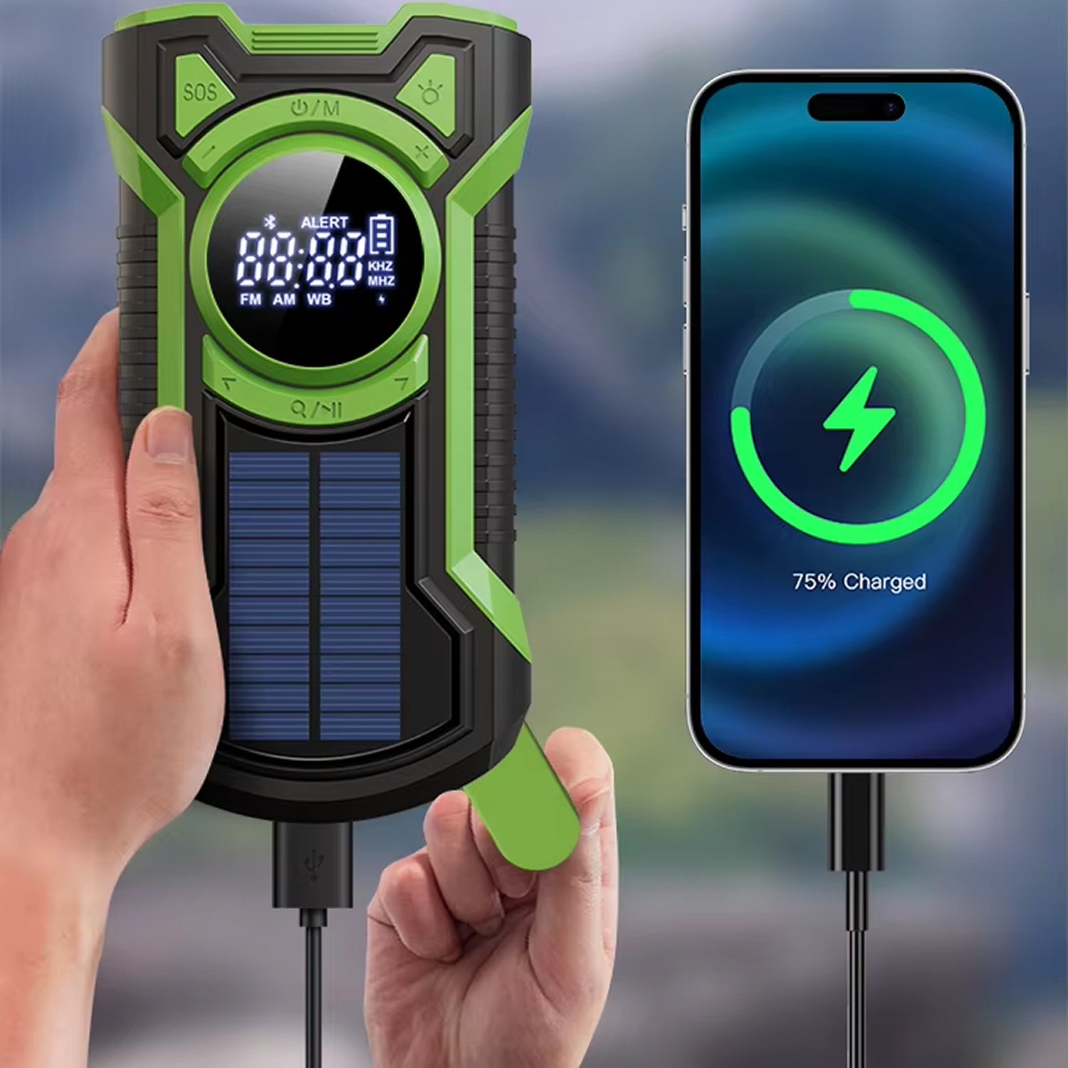 SirexPing Solar Hand Crank Radio