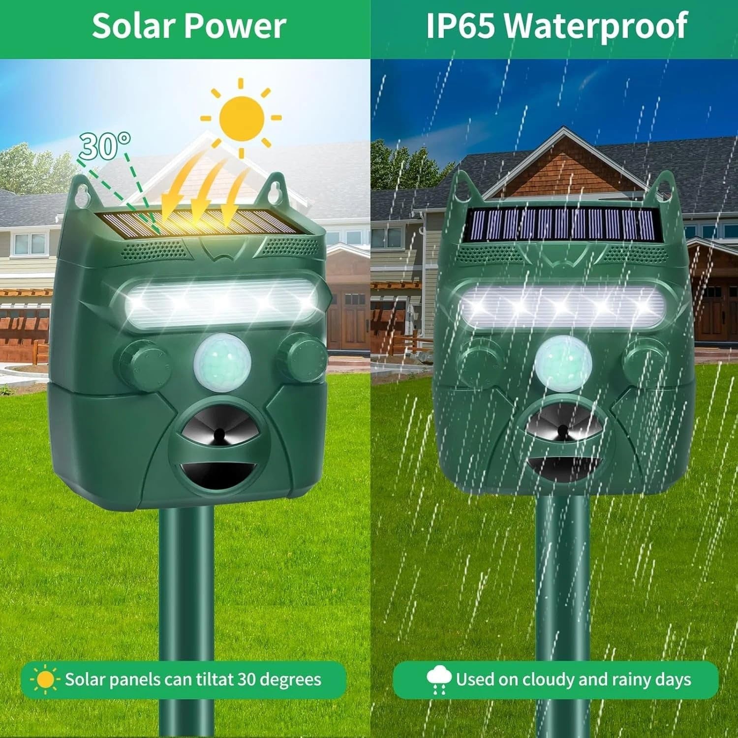 SonikVex Solar Powered Ultrasonic Deer Repeller