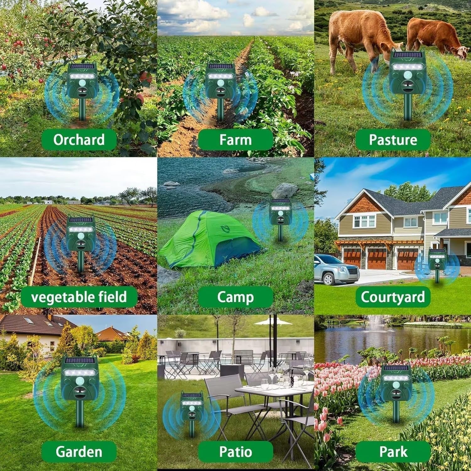 SonikVex Solar Powered Ultrasonic Deer Repeller