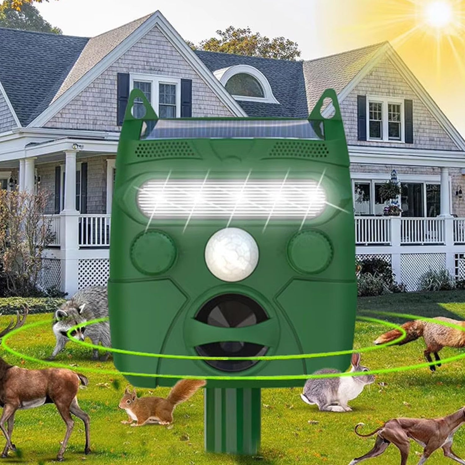 SonikVex Solar Powered Ultrasonic Deer Repeller