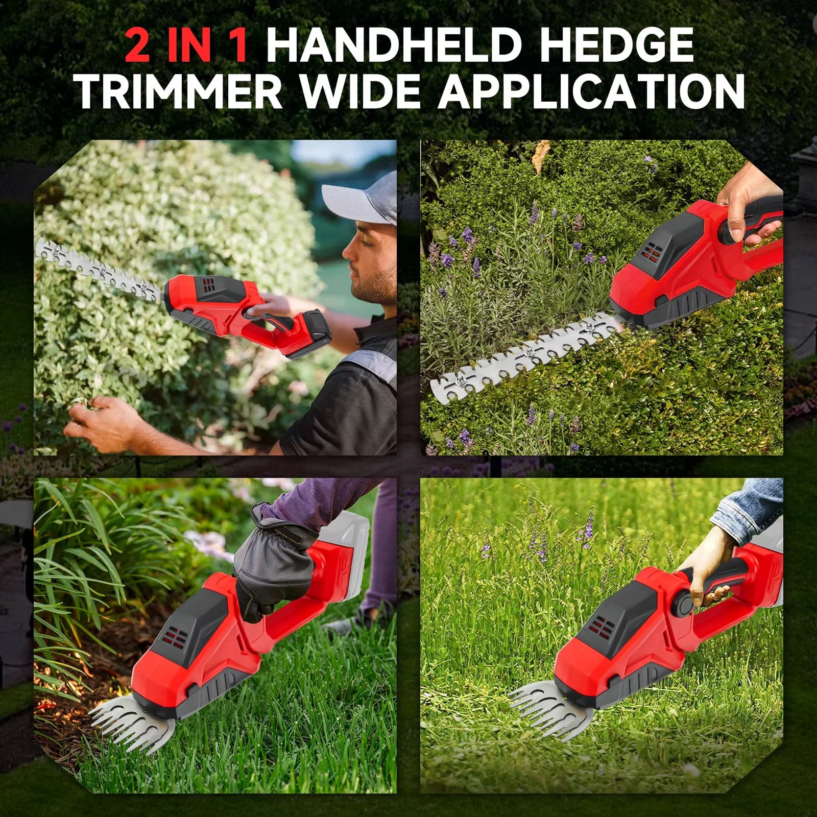 TrimTeky Cordless Hedge Trimmer